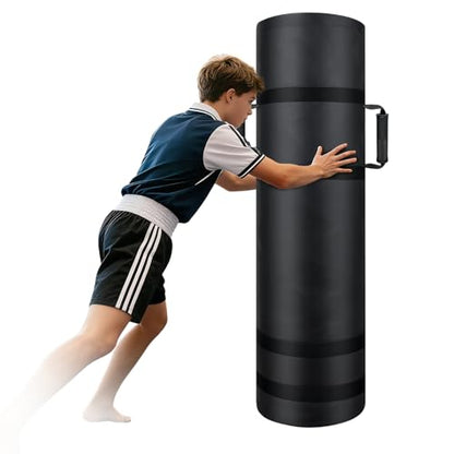 Football Tackle Dummy, Youth Tackling Dummies for Football Training, Unfilled Drill Equipment, College Practice Blocking Pad with Reinforced Handles, Wrestling, MMA, Basketball & Soccer Hitting Bag