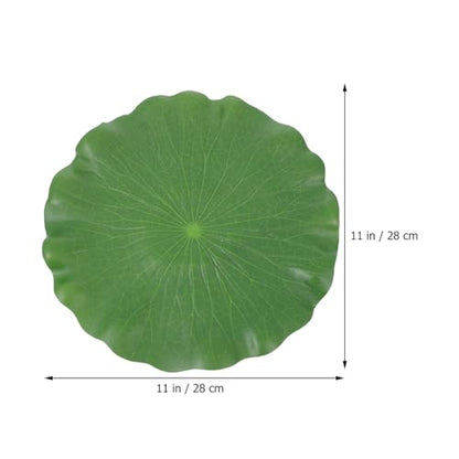 ibasenice 10pcs Artificial Floating Lotus Leaves Aquarium Decor Simulation Water Leaf Ornament for Fish Tank Pond Home Garden Display (10cm, 17cm, 28cm)