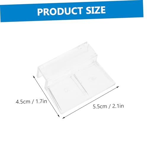balacoo 12pcs Acrylic Aquarium Lid Support Brackets Fish Tank Cover Holders for Tanks Sturdy and Safe for Rimless Aquariums and