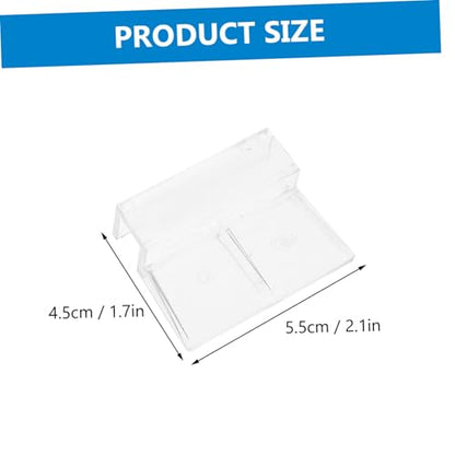 balacoo 12pcs Acrylic Aquarium Lid Support Brackets Fish Tank Cover Holders for Tanks Sturdy and Safe for Rimless Aquariums and
