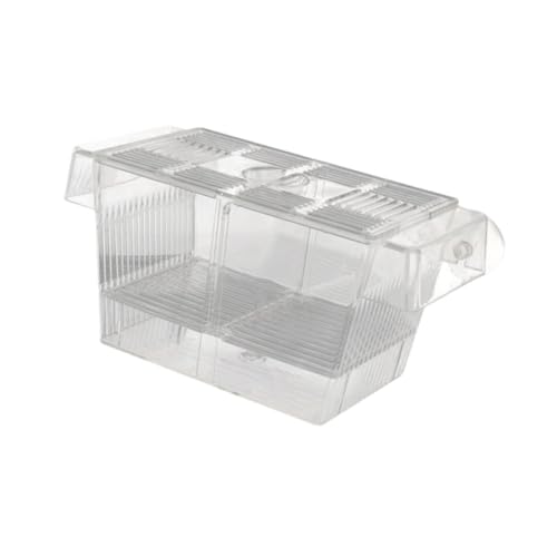 predolo Aquarium Hatching Box for Fish Breeding with Suction Cups for Betta Guppy, L - size: L
