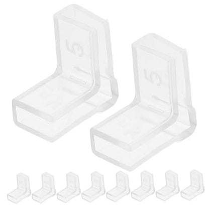 10pcs Transparent Fish Tank Corner Guards Durable Edges Protector for Aquariums Easy Install Corner Protector Guards Shaped Design