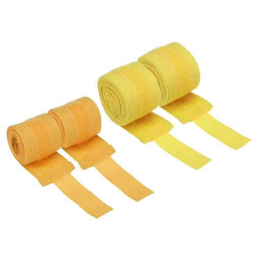 PATIKIL Boxing Hand Wraps Length Elastic Boxing Wraps - color: Yellow, size: 98 Inch/197 Inch