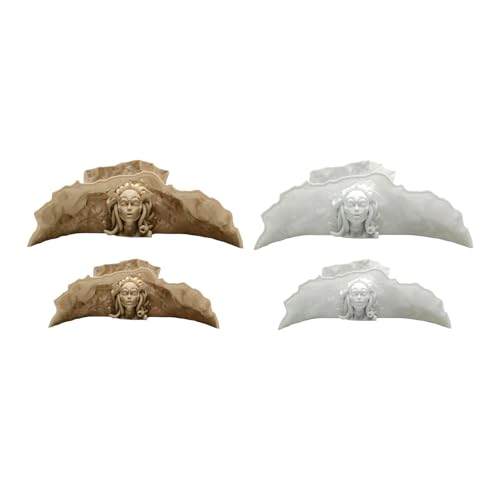Medusa Fish Tanks Ornaments Unique Snake Themed Shrimp Hide Houses & Breeding Observation Medusa Fish Tanks - color: Sandy Yellow, size: Medium