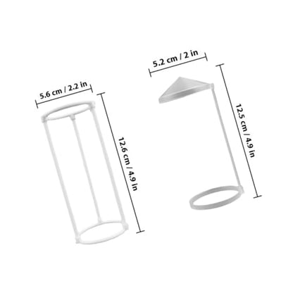 6Pcs Humidifier Splash Guard Set for Fish Tank and Rockery Fountain, Portable Plastic Splash Guards with 3-Column and Simple Canopy Designs, Water Mist Barrier for Home and Pond