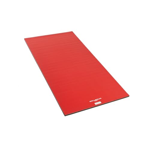 Dollamur Wrestling Mat for Home, 5'x10', Portable, Lightweight-Made in USA | Premium Home Wrestling Mats. Portable, Non-Slip Surface, Shock Absorbing Foam, Pro-Grade Performance - color: Red