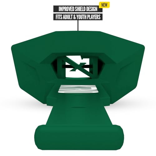 Nxtrnd Two Pro Football Mouth Guard, Permanent Strap, Fits Adult & Youth (Dark Green) - color: Dark Green Pro