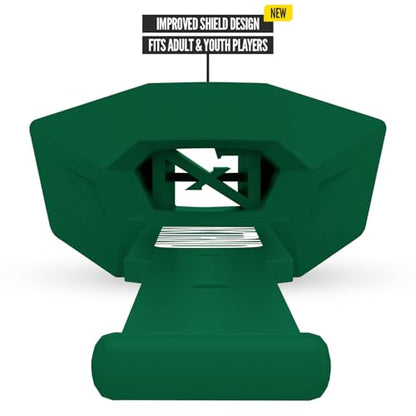 Nxtrnd Two Pro Football Mouth Guard, Permanent Strap, Fits Adult & Youth (Dark Green) - color: Dark Green Pro