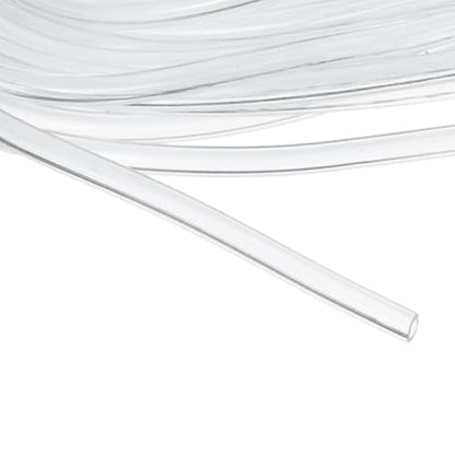 uxcell Clear PVC Tubing, 1mm ID x 1.8mm OD - 15ft PVC Tube Lightweight Vinyl Hose, Transparent Flexible Plastic Water Tubing for Air Oil Water Transfer Aquarium Irrigation - size: 1mm ID x 1.8mm OD