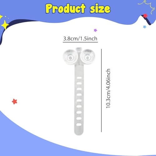 10 Pieces Aquarium Cable Ties Adjustable Suction Cup Holders Airline Tubing Managing Tools TRP Material Easy Installation Suitable for Fish Tank, White