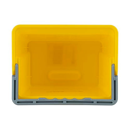Restaurantware-Clean Tek Professional 6 Quart Cleaning Bucket, 1 Utility Pail with Handle - Heavy-Duty, Portable, Yellow Plastic Washing Pail, Perfect for Household, Outdoor, Car Wash and More
