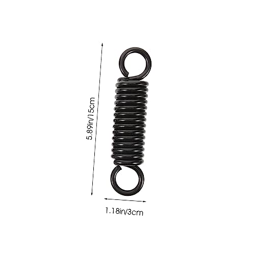 KESYOO 1 Set Swing Chair Spring Springs Tension Outdoor Hammock Garden Patio Swing Sandbags Sand Bag Spring Kit Swing Chair Hanging Rings Hanging Chair Spring Carbon Steel Black