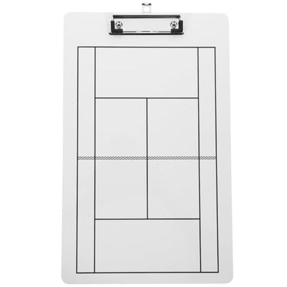 Tennis Coaching Supplies Dry Erase Competition Board Whiteboard Clipboard for Strategy