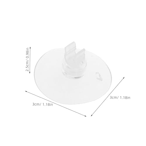 BESPORTBLE 20pcs Fish Tank Suction Cup Clamp Holder Airline Tubing Clips Standard Aquarium Tubing Holder Soft Sucker for Aquarium Pipe