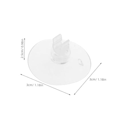 BESPORTBLE 20pcs Fish Tank Suction Cup Clamp Holder Airline Tubing Clips Standard Aquarium Tubing Holder Soft Sucker for Aquarium Pipe