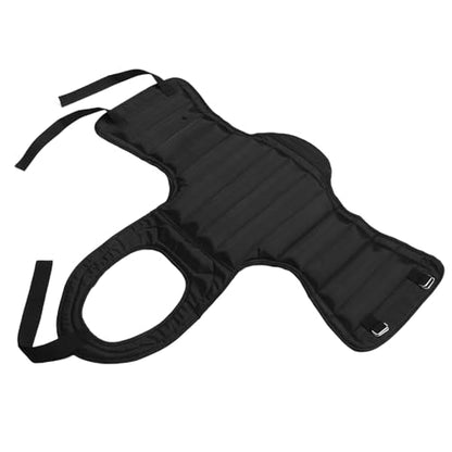 Breathable Boxing Chest Protector Guard Taekwondo Chest Guard with Impact Resistance Convenient Black Adult Size for Martial Arts and Combat Training