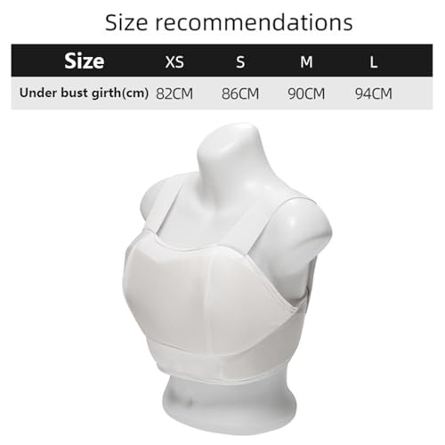 Women's Chest Protector Karate, Women Ribs Protector Taekwondo White Soft Shell - size: X-Small