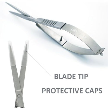 LINLAN Aquatic Plant Spring Scissors for Precise Trimming, Stainless Steel with Top Rebound Feel, Ideal for Aquatic Ferns and Microsorum Pteropus in Planted Tanks