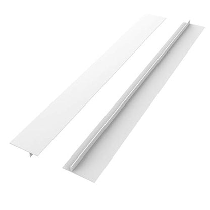 Kitchen Stove Counter Gap Cover (2 Pack), Long & Wide Gap Fillers Between Counters, Stoves, Washing Machines and Oven, Easy Clean Heat-Resistant, White 25 Inches - color: 25'' White