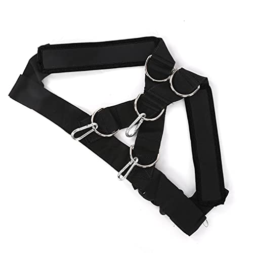 Weight Bearing Shoulder Strap Pulling Sled Harness Vest for Speed Agility Training - color: Black