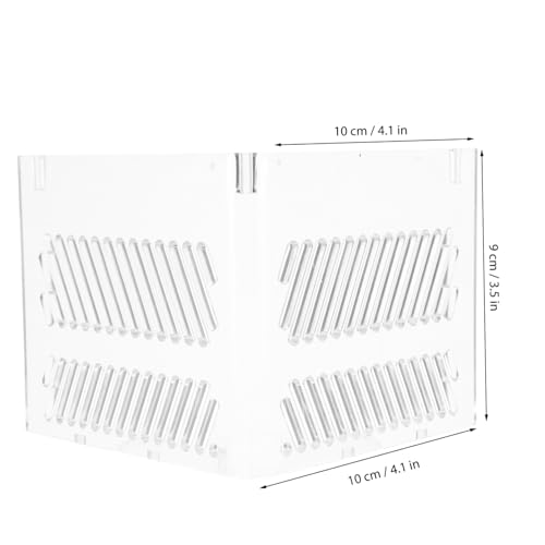 Kisangel Aquarium Partition Plate Acrylic Divider for Fish Tanks Sand Isolation and Dual Hole Design Easy Installation Versatile Aquarium Accessory for Clean and Healthy Environments