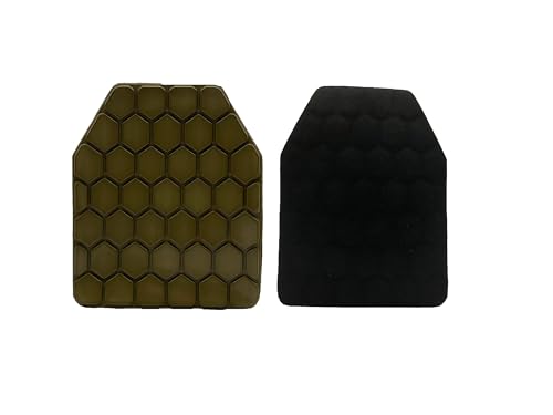 Tactical Airsoft Plates Non-Newtonian Vest Inner Liner Shock Plates Boxing Body Protector Back Thoracic protection - color: Sand