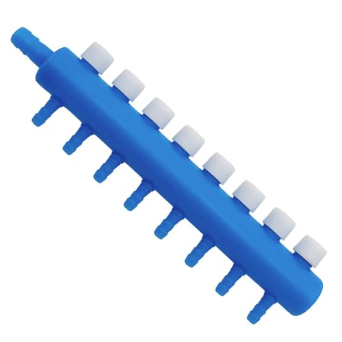 Fish Tank Air Control Valve - Aquarium Air Tubing Valves | Aquarium Airs Splitter, Fish Tank Airs Splitter, Aquascaape Oxygen Supply Adjuster Lever, Airline Tube Connector, Bubble Pump Distribution - size: 8 heads