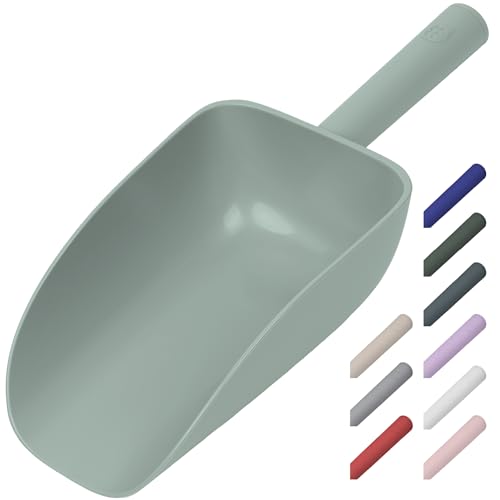 Extra Big Multipurpose Scoop– Solid Deep Scooper for Any Household – Disposing/Replacing Litter – Big Size Animal Pet Food Shovel – 44oz - color: MINT