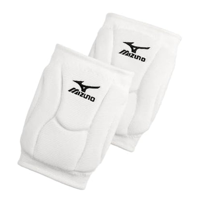 Mizuno Elite 9 SL2 Volleyball Kneepad, White, Large - color: White, size: Large