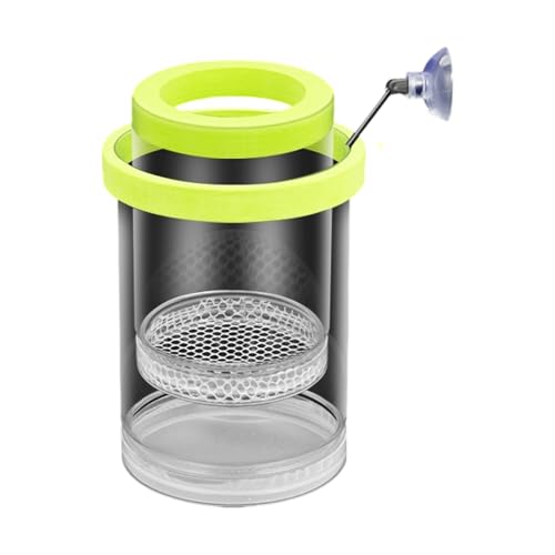 Floating Fish Breeding Box Net Design Safe Fish Habitat Isolation Tanks for Fry Shrimp Easy Setups Compacts - color: Green, size: S