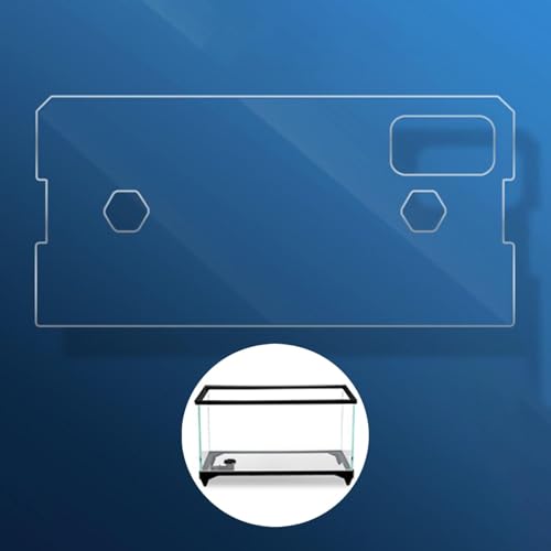 Clear Aquarium Cover for Aquariums Without Center Supports, Aquarium Top Cover with Feeding Holes, 580x280x5mm