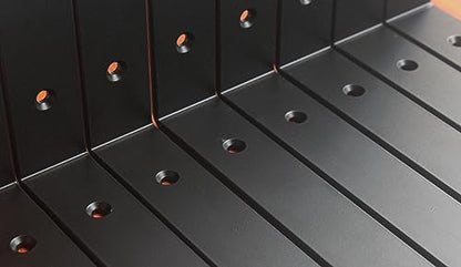6 Pack - L 6" x H 4" x W1.5, 5mm Thick Black L Shelf Bracket, Iron Shelf Brackets, Metal Shelf Brackets, Floating Shelf, Shelf Supports with Screws - size: 6''x4'', style: Black 6 Pack