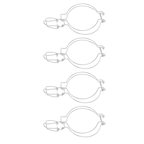 4pcs Stainless Steel Latch Clamp for Wide Mouth Glass Jars 93mm Spring Wire Clip Sealing Buckles Food Storage and Canning Fastening Set