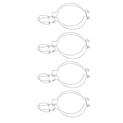 4pcs Stainless Steel Latch Clamp for Wide Mouth Glass Jars 93mm Spring Wire Clip Sealing Buckles Food Storage and Canning Fastening Set