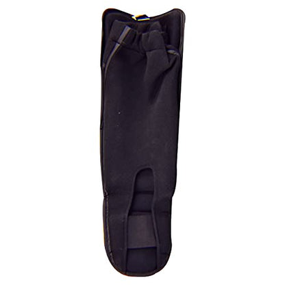 Ultimate - Cobra Shin Instep Guard Genuine Leather for Boxing MMA Muay Thai Training - color: Red / Black, size: Large-X-Large