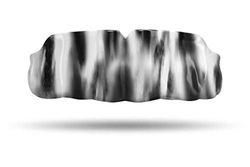 Impact Custom Professional MMA/Boxing/Muay Thai Mouthguard with Trim for Gag Reflex - color: Black & White Tie Dye