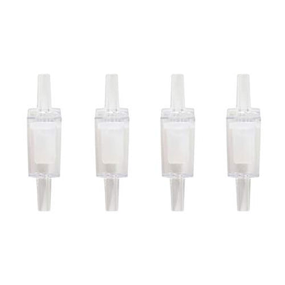 25 Feet 3/16 Inch Standard Aquarium Silicone Airline Tubing with Air Stones, Check Valves, Suction Cups and Connectors for Fish Tank, Hydroponics (Semi-Transparent) - color: Semi-Transparent