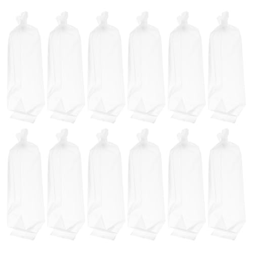 50pcs Plastic Fish Bags 6x34cm Thickened Leak-proof Shipping Pouches for Live Aquarium Fish Transport and Storage Small Carrying Packaging Bags for Betta and Guppy