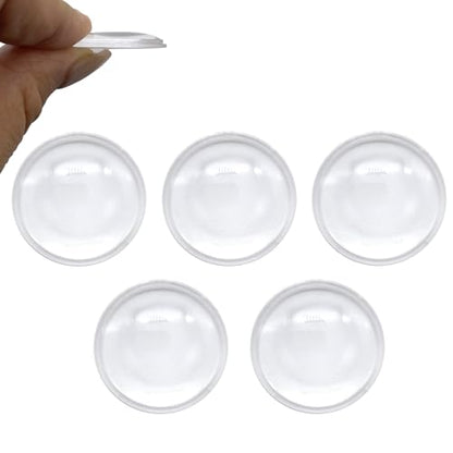 Double Convex Lens - 29mm Diameter, 45mm Focal Length, Optical biconvex Lens for Physics Experiments, Photography, Magnifying, and DIY Projects - Pack of 5pcs (29mm x H5.4mm x F45) - size: 29mm x H5.4mm x F45