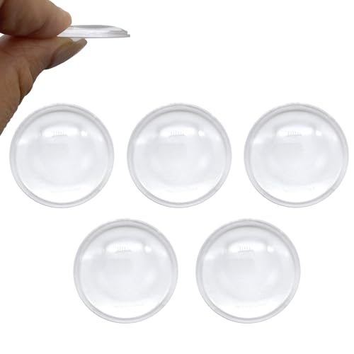 Double Convex Lens - 29mm Diameter, 45mm Focal Length, Optical biconvex Lens for Physics Experiments, Photography, Magnifying, and DIY Projects - Pack of 5pcs (29mm x H5.4mm x F45) - size: 29mm x H5.4mm x F45