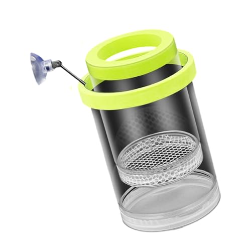 Floating Fish Breeding Box Net Design Safe Fish Habitat Isolation Tanks for Fry Shrimp Easy Setups Compacts - color: Green, size: L
