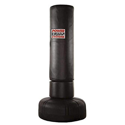 Power Systems PowerForce Freestanding Bag, Adjustable Height Strike Bag for Mixed Martial Arts, 77 x 33.5 Inches, Black (88214)