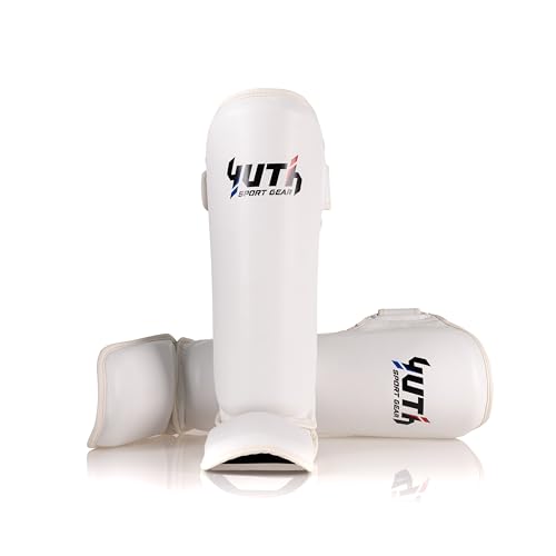 Signature Shin Guards | Premium Muay Thai Shin Guards | Lightweight & Durable Shinguards Muay Thai | Padded, Adjustable Muay Thai Leg Guards for Kickboxing, MMA Sparring, Training