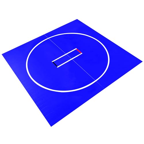 Generic 3M X 3M Wrestling Mats Jiu Jitsu Training Mat Wear Resist Folding Exercise Mat Anti-Slip Multi-Functional Training Blankets for Grappling Martial Art Boxing Judo