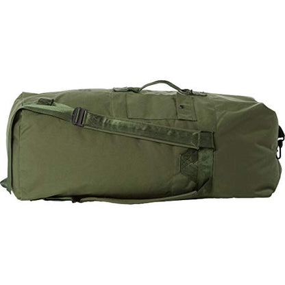 Military Outdoor Clothing Previously Issued Government Olive Drab Cordura 2 Strap Duffle Bag