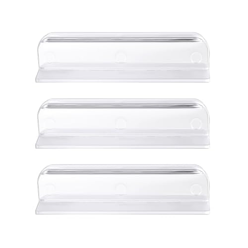 LikeLion 3 Pack Glass Canopy Handles, Fits Aquarium Masters, Deep Blue Professional, Aqueon, and Marineland Glass Canopies, Clear Plastic, Without Adhesive Backing