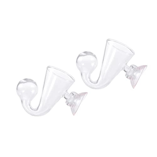 4pcs Checker Aquarium Glass Drop Checker for Monitoring Carbon Dioxide Concentration for Aquatic Plants and Fish Tanks Easy Installation Below Water - size: Size 2