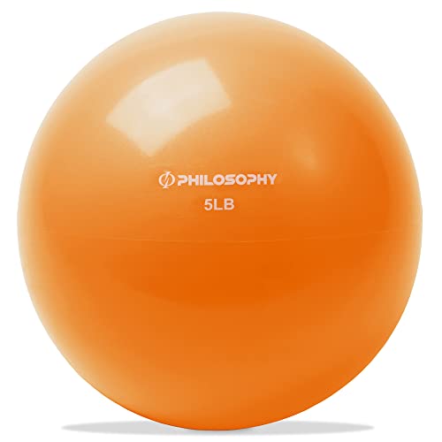 Philosophy Gym Toning Ball - Soft Weighted Mini Medicine Ball - style: 5 LB