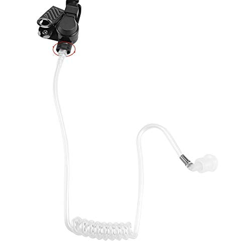 Replacement Acoustic Tube with Connector Compatible with Motorola Kenwood Surveillance Kit Earpiece Headset (5 Packs) - color: (5 Packs)