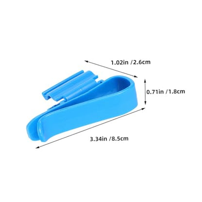 YARNOW 8PCS Adjustable Aquarium Water Hose Clamps Soft PVC Tube Fixing Clips for Fish Tank Space-Saving Hose Holder and Connector - color: Blue